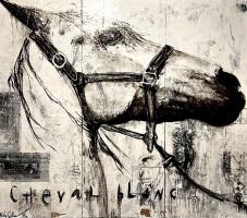 CHEVAL BLANC (White Horse) by Ashley Collins